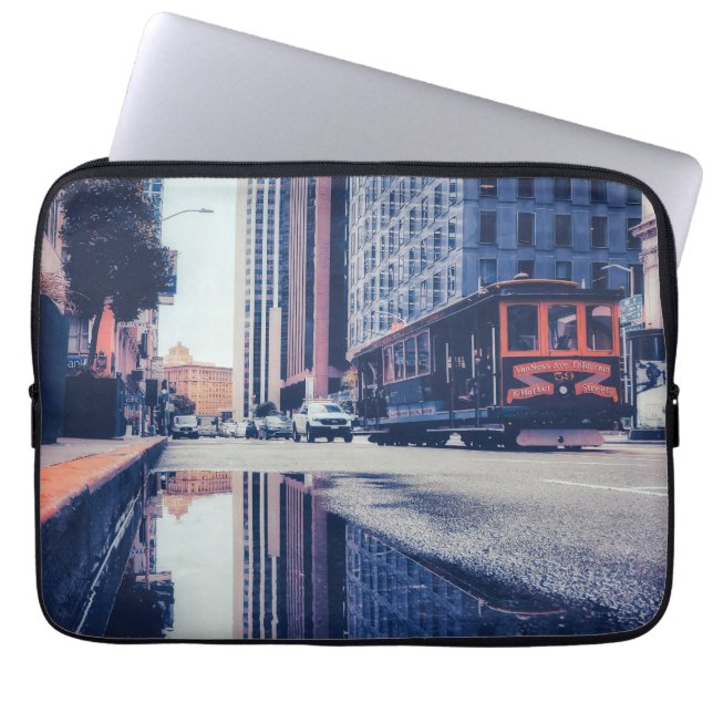 Funda Para Portátil Teleférico de San Francisco (Frente)