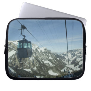 Funda Para Portátil teleféricos que viajan con montañoso nevoso