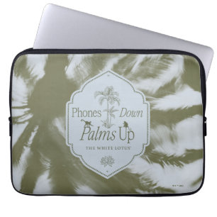 Funda Para Portátil Teléfonos abajo, palmas arriba - El Lotus blanco