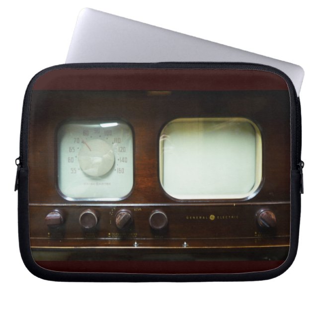 Funda Para Portátil Televisión y radio antiguas (Frente)