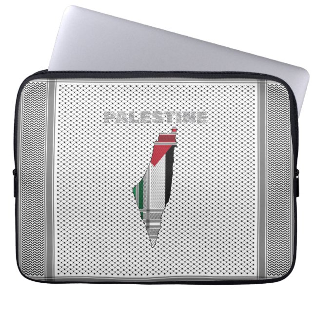 Funda Para Portátil Tema de Palestina Keffiyeh Scarf (Frente)