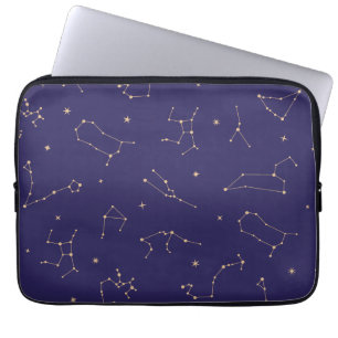 Funda Para Portátil Tema del Solareclipse Estrella de Oro Celestial