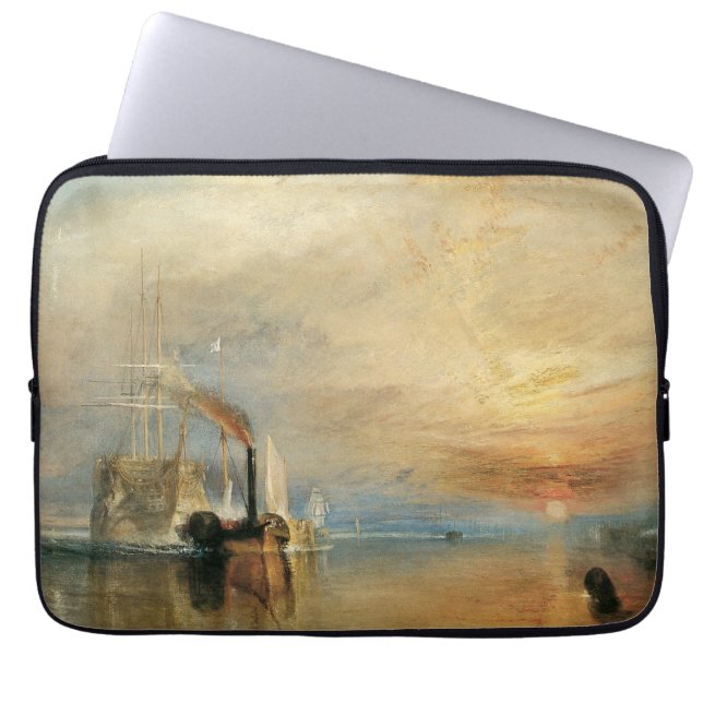 Funda Para Portátil Temerario de lucha por Joseph Turner, Arte Marítim (Frente)