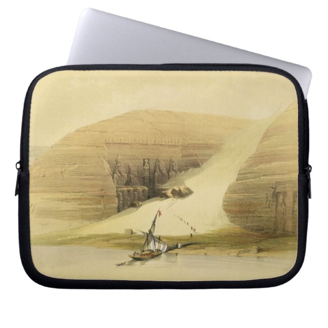 Funda Para Portátil Templo excavado de Abu Simbel, de "Egipto y de NU (Frente)