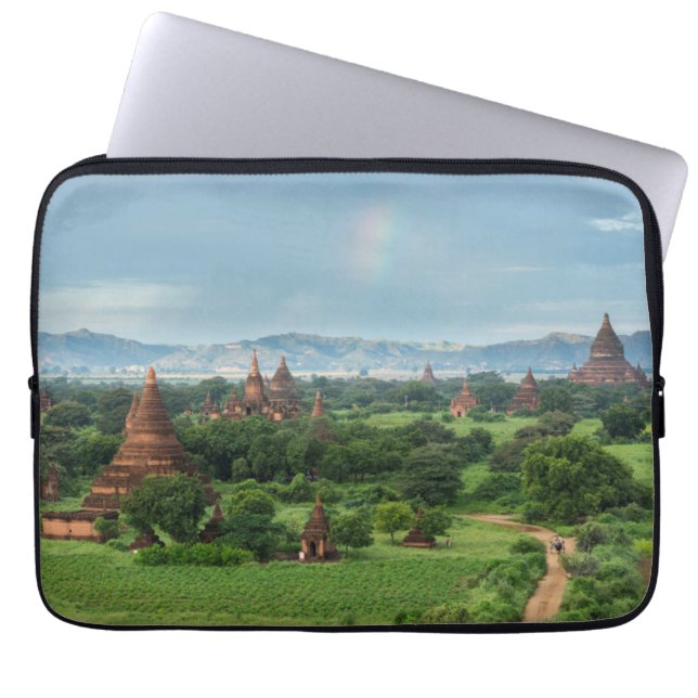 Funda Para Portátil Templos en Bagan, Myanmar (Frente)