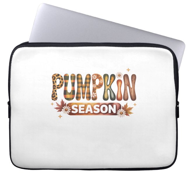 Funda Para Portátil Temporada de calabaza Cae Boho (Frente)