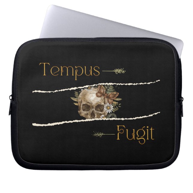 Funda Para Portátil Tempus fugit (Frente)