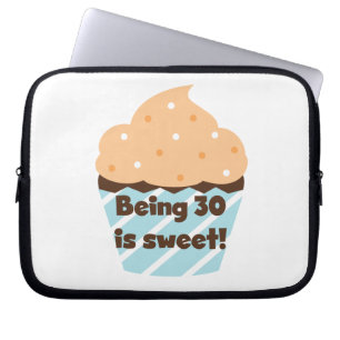 Funda Para Portátil Tener 30 años es dulces camisetas y regalos