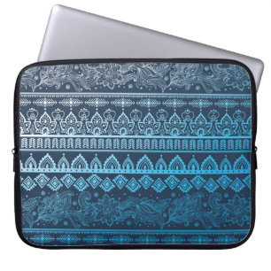Funda Para Portátil Tercer patrón tribal étnico, sin fisuras.