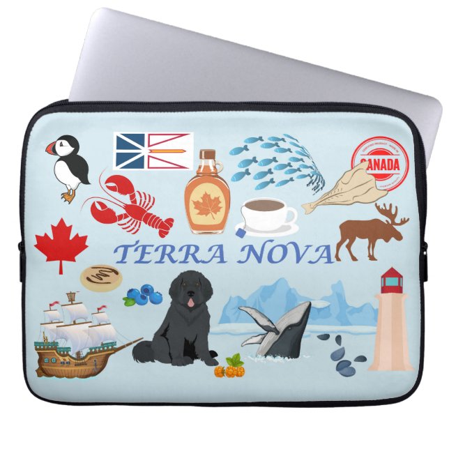 Funda Para Portátil Terra Nova Newfoundland (Frente)