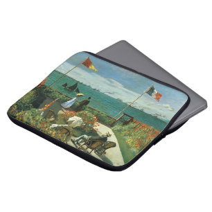Funda Para Portátil Terraza junto al mar por Claude Monet