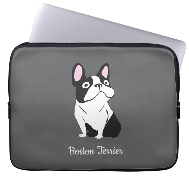 Funda Para Portátil Terrier de Boston (Frente)