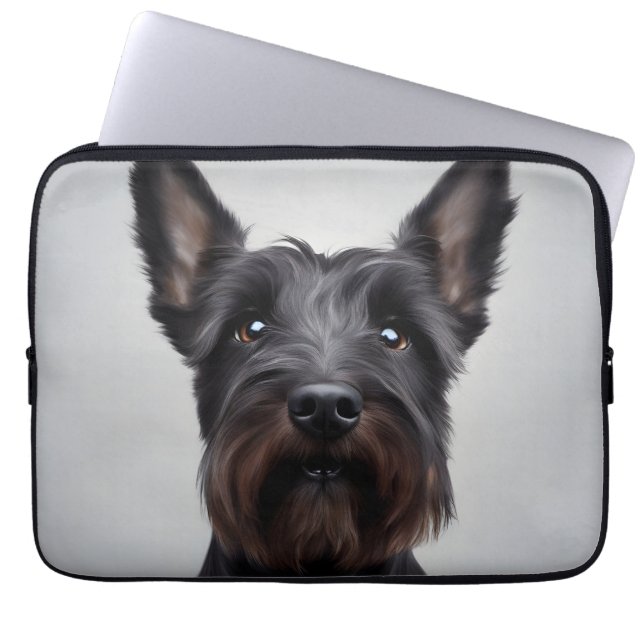 Funda Para Portátil Terrier escocés (Frente)