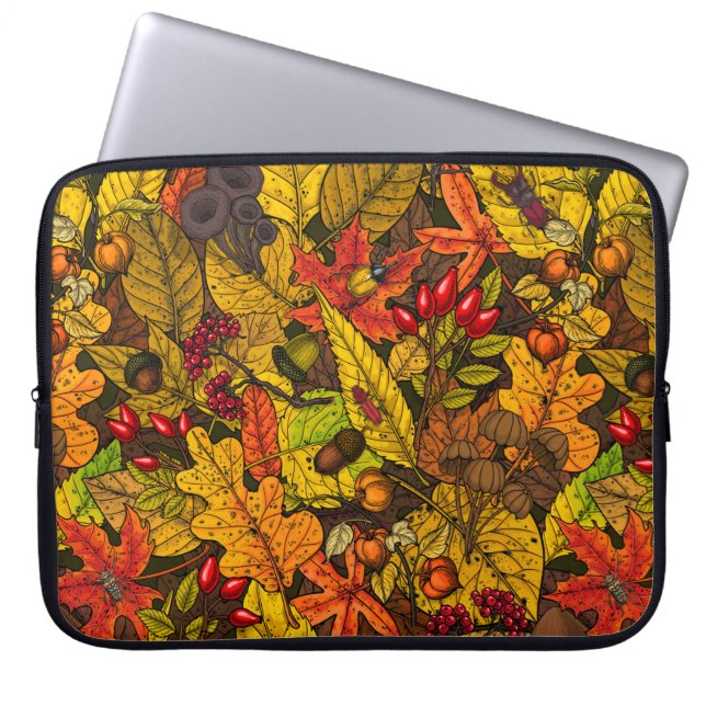 Funda Para Portátil Tesoros de otoño (Frente)
