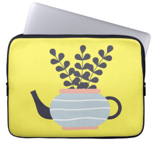 Funda Para Portátil Tetera moderna y sencilla con tonos pastel
