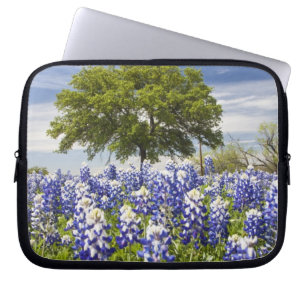 Funda Para Portátil Texas bluebonnets(lupinus texensis) y roble