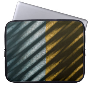 FUNDA PARA PORTÁTIL TEXTIL DE PUNTA NEGRA Y MARRÓN