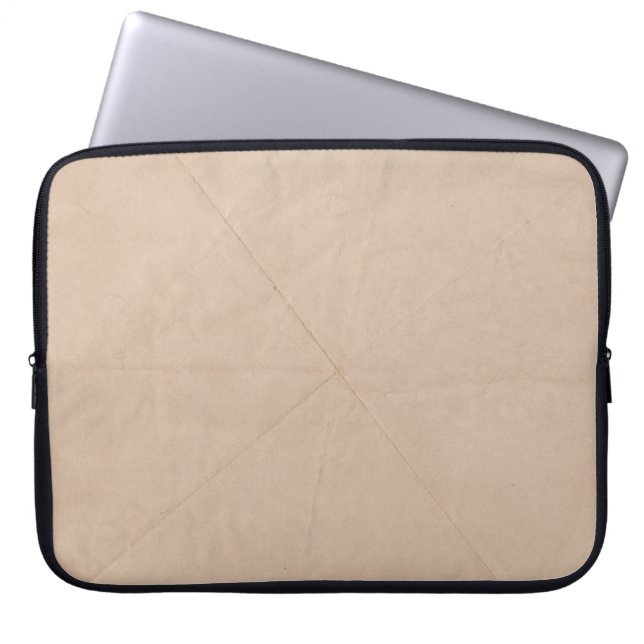 Funda Para Portátil Textil marrón (Frente)