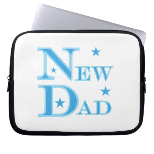 Funda Para Portátil Texto azul Nuevos regalos para papá