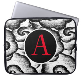 FUNDA PARA PORTÁTIL TEXTO DE DIY DEL PATRÓN DE NUBE JAPONÉS NEOPRENE S