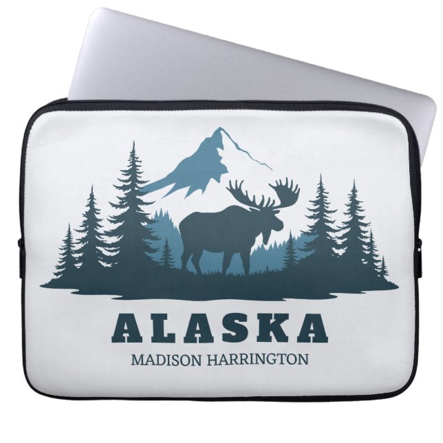 Funda Para Portátil Texto personalizado ALASKA (Frente)