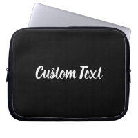 Texto personalizado en negro con guión blanco