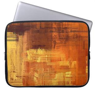 Funda Para Portátil Textura abstracta. 2.º ilustracion. Mano expresiva