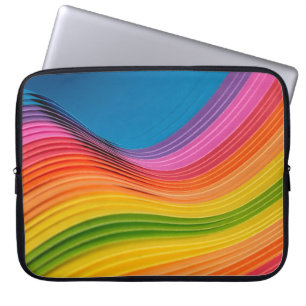 Funda Para Portátil Textura abstracta del patrón arco iris