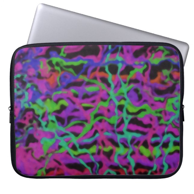 Funda Para Portátil Textura abstracta multicolor vibrante (Frente)