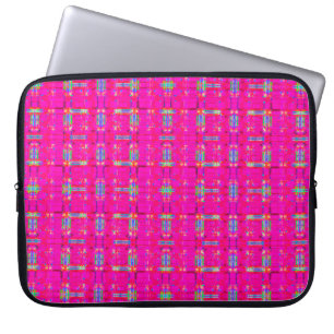 Funda Para Portátil textura abstracta, patrón de estrías coloreadas, a