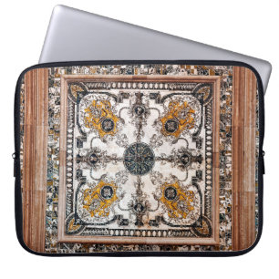Funda Para Portátil textura arabesca de mármol abstracto de fondo vint
