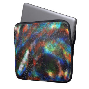 Funda Para Portátil Textura coloreada de color manchada oscura bajo el
