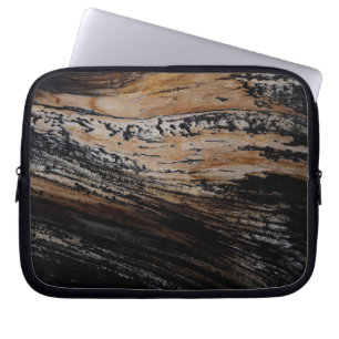 Funda Para Portátil Textura de corteza de árbol quemado