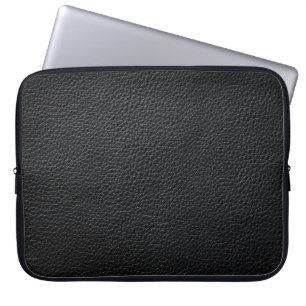 Funda Para Portátil Textura de cuero negro y cuero de fondo,textura