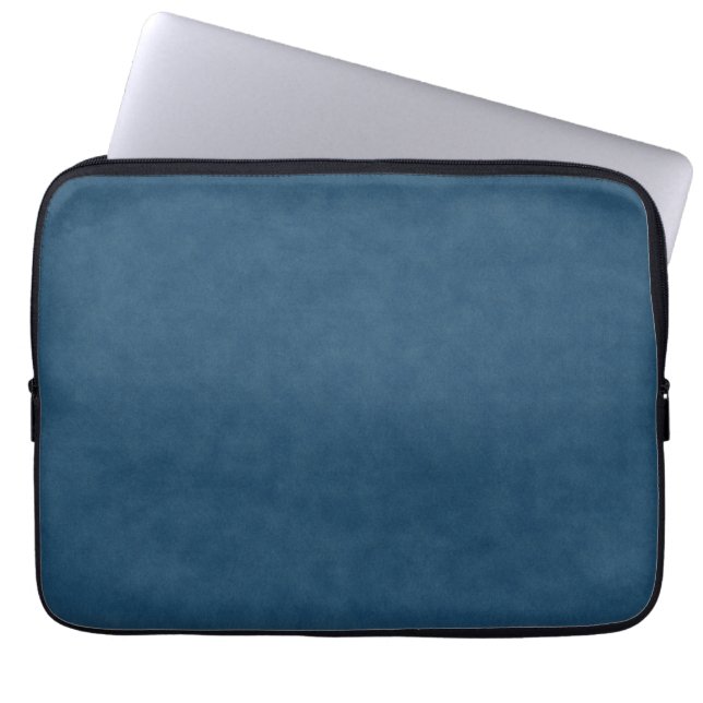 Funda Para Portátil Textura de Denim Azul, (Frente)