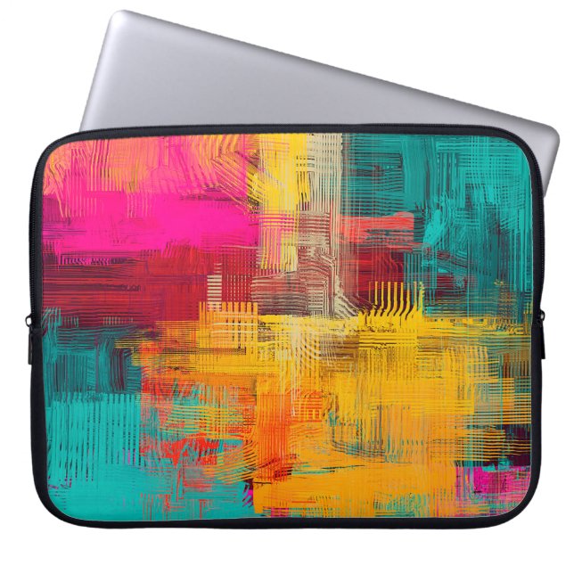 Funda Para Portátil Textura de fondo abstracta. 2.º ilustracion. Expr (Frente)