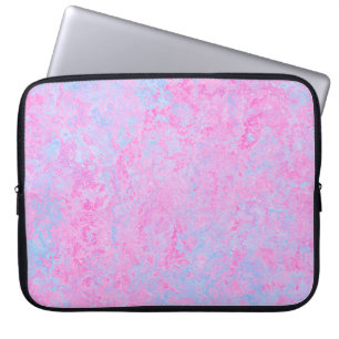 Funda Para Portátil Textura de fondo azul rosa claro