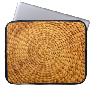 Funda Para Portátil textura de fondo de bast trenzado marrón