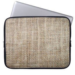 Funda Para Portátil Textura de fondo de Burlap Hessian