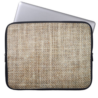 Funda Para Portátil Textura de fondo de Burlap Hessian