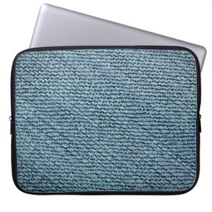 Funda Para Portátil Textura de fondo de tela de denim antigua. abstrac