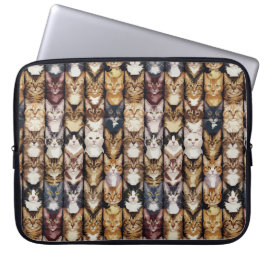 Funda Para Portátil Textura de gatos
