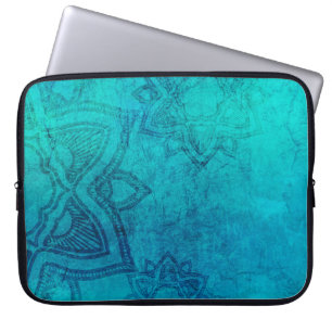 Funda Para Portátil Textura de grueso de mandala de fondo