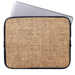 Funda Para Portátil Textura de lino natural como fondo