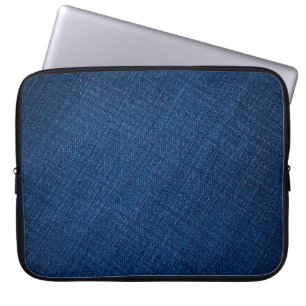 Funda Para Portátil Textura de los vaqueros de la marina