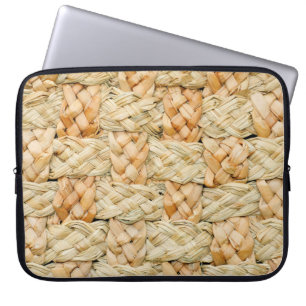 Funda Para Portátil textura de paja natural