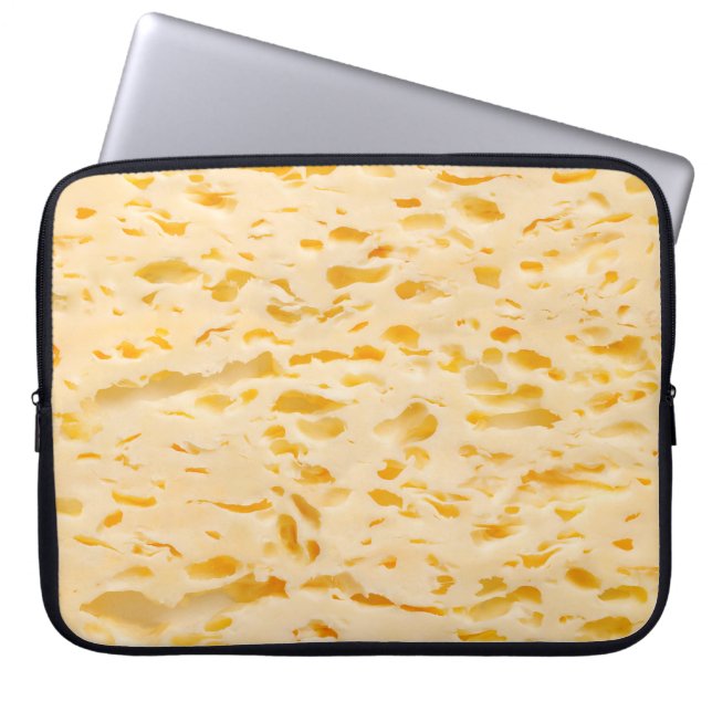 Funda Para Portátil Textura de queso con agujeros (Frente)