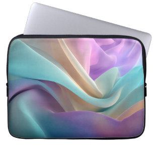 Funda Para Portátil Textura de tela abstracta en tonos pastel