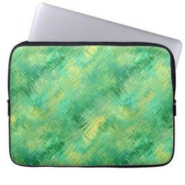 Funda Para Portátil Textura de vidrio verde esmeralda