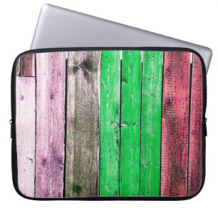 Funda Para Portátil Textura del fenceabstracto de madera antigua, fond